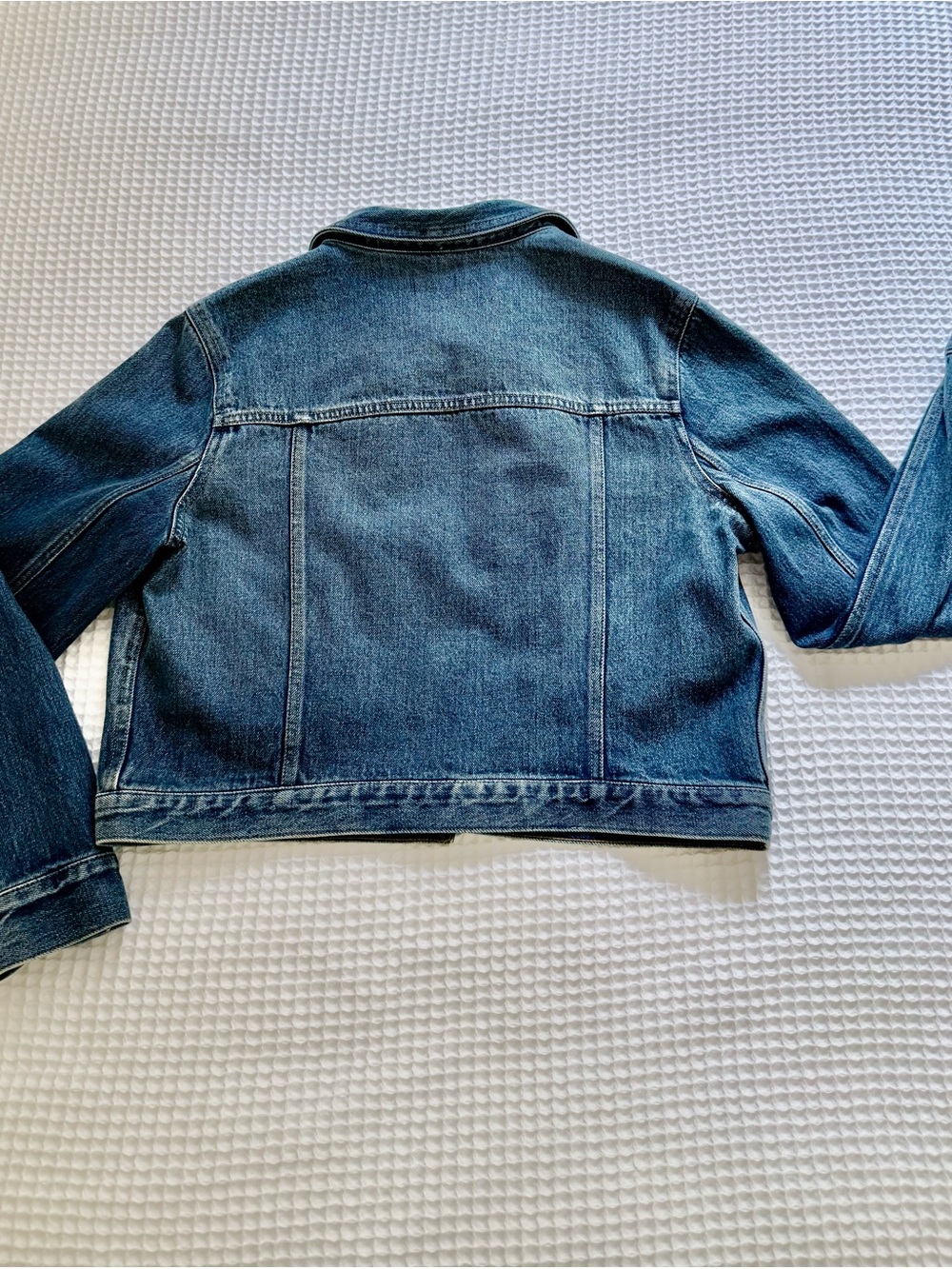 JCrew NWT Cropped Denim Jacket with Pintucks END OF SUMMER HOT DEAL $49🔥🔥 - Picture 7 of 14